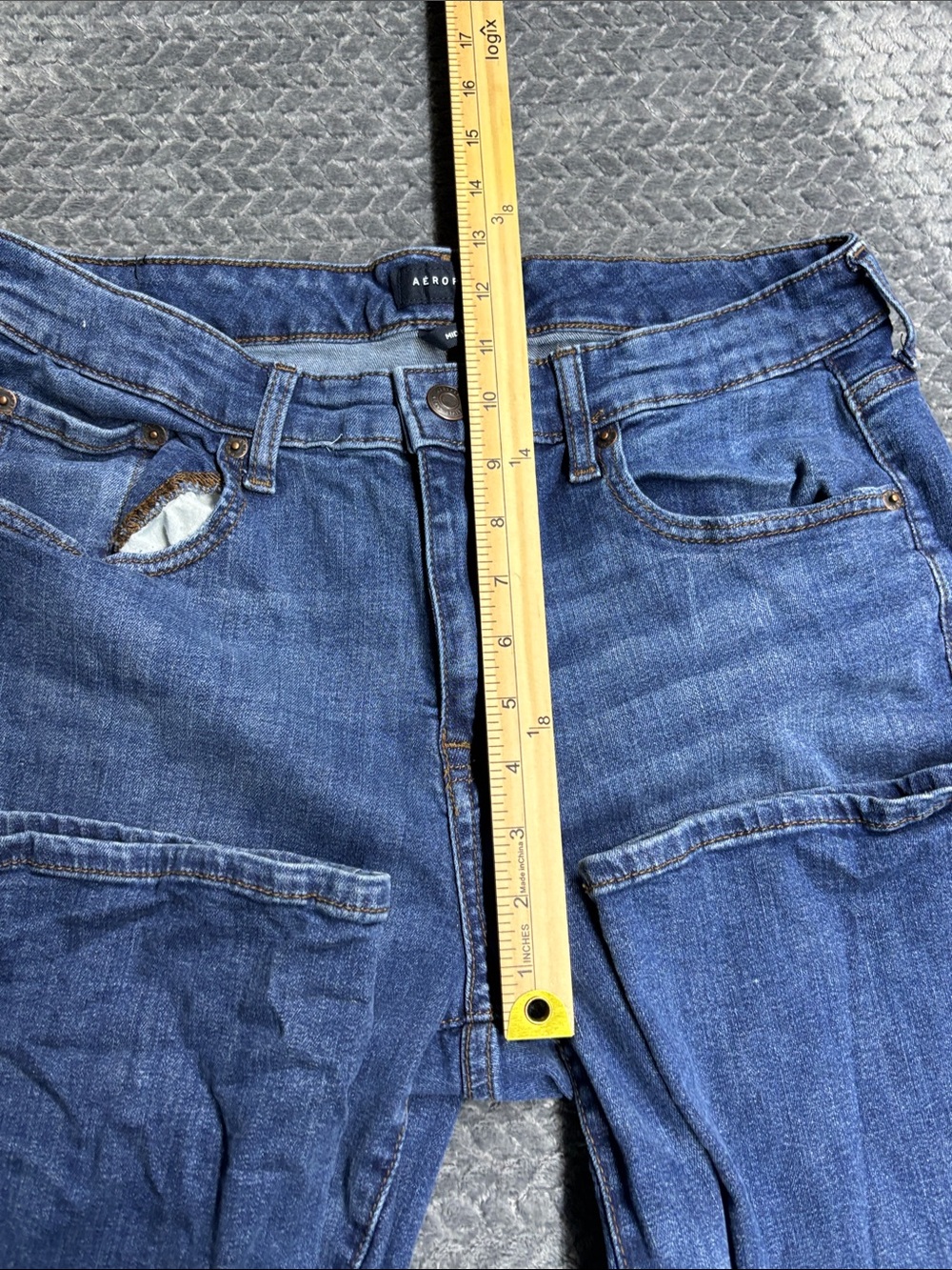Aeropostale Medium Blue Bootcut Stretch Jeans - Picture 5 of 8